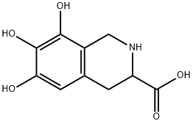 3-Isoquinolinecarboxylic acid, 1,2,3,4-tetrahydro-6,7,8-trihydroxy- (9CI) 结构式