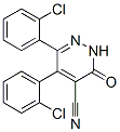 4-Pyridazinecarbonitrile, 5,6-bis(2-chlorophenyl)-2,3-dihydro-3-oxo- 结构式