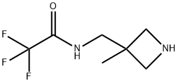 2,2,2-TRIFLUORO-N-[(3-METHYL-3-AZETIDINYL)METHYL]-ACETAMIDE 结构式