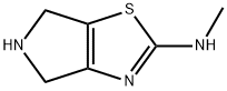 4H-Pyrrolo[3,4-d]thiazol-2-amine,  5,6-dihydro-N-methyl- 结构式