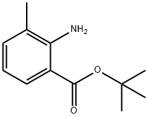 2-氨基-3-甲基苯甲酸叔丁酯 结构式