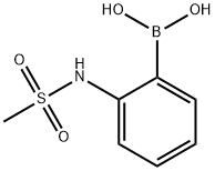 2-甲磺酰氨基苯硼酸 结构式