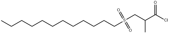 3-Dodecylsulfonyl-2-methylpropionyl chloride 结构式