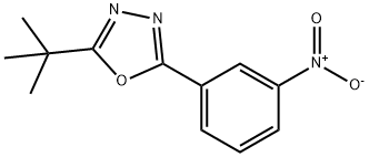 2-(tert-butyl)-5-(3-nitrophenyl)-1,3,4-oxadiazole 结构式