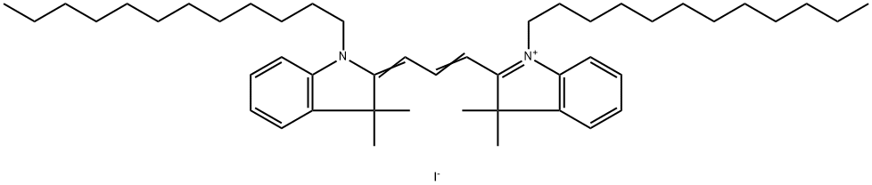 1,1'-DIDODECYL-3,3,3',3'-TETRAMETHYLINDOCARBOCYANINE PERCHLORATE 结构式