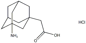 (3-氨基-1-金刚烷)乙酸盐酸盐 结构式