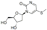 1-(2-deoxy-beta-D-ribofuranosyl)-5-(methylmercapto)-2-pyrimidinone 结构式