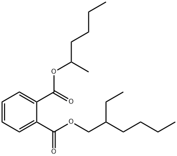 邻苯二甲酸己基-2-乙基己酯 结构式