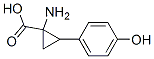 Cyclopropanecarboxylic acid, 1-amino-2-(4-hydroxyphenyl)- (9CI) 结构式