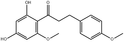 2',4'-二羟基-4,6'-二甲氧基二氢查尔酮 结构式