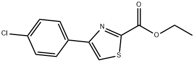 Ethyl 4-(4-chlorophenyl)-1,3-thiazole-2-carboxylate 结构式
