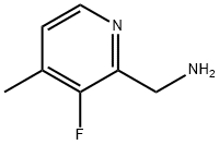 2-Pyridinemethanamine,3-fluoro-4-methyl-(9CI) 结构式