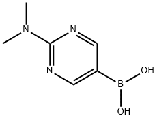 2 -二甲基氨基嘧啶- 5 -硼酸 结构式