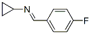 N-[(4-氟苯基)亚甲基]环丙胺- 结构式