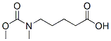 Pentanoic  acid,  5-[(methoxycarbonyl)methylamino]- 结构式