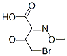 4-Bromo-2-methoxyimino-3-oxobutyric acid 结构式