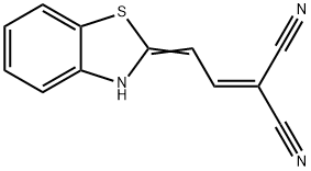 Malononitrile, [2-(2-benzothiazolinylidene)ethylidene]- (7CI,8CI) 结构式