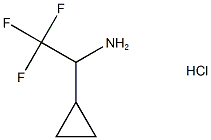1-CYCLOPROPYL-2,2,2-TRIFLUOROETHAN-1-AMINE HYDROCHLORIDE 结构式