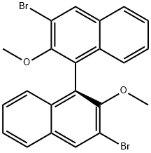 (S)-3,3"-二溴-2,2"-二甲氧基-1,1"-联萘酚 结构式