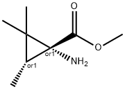 Cyclopropanecarboxylic acid, 1-amino-2,2,3-trimethyl-, methyl ester, cis- (9CI) 结构式