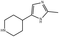 Piperidine,  4-(2-methyl-1H-imidazol-4-yl)-  (9CI) 结构式