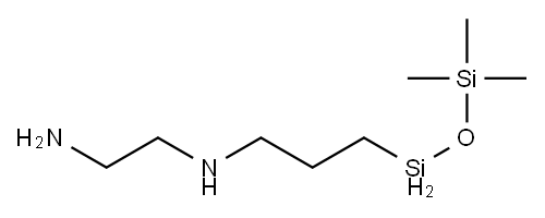 Siloxanes and Silicones, 3-(2-aminoethyl)aminopropyl Me, di-Me, hydroxy-terminated 结构式