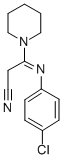 beta-N-Piperidino-beta-(p-chlorophenylimino)propionitrile 结构式