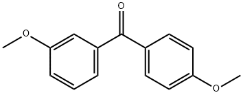 (3-甲氧基苯基)(4-甲氧基苯基)甲酮 结构式