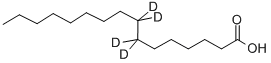 氘代十六烷酸(7,7,8,8-D4) 结构式