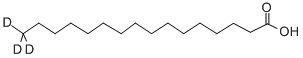 棕榈酸-16,16,16-D3 结构式