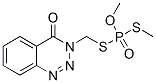 Phosphorodithioic acid, O,S-dimethyl S-((4-oxo-1,2,3-benzotriazin-3(4H )-yl)methyl) ester 结构式