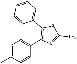 5-PHENYL-4-(P-TOLYL)THIAZOL-2-AMINE 结构式