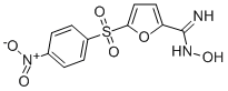 N-Hydroxy-5-((4-nitrophenyl)sulfonyl)-2-furancarboximidamide 结构式