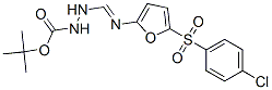 tert-butyl N-[[(E)-[5-(4-chlorophenyl)sulfonyl-2-furyl]iminomethyl]ami no]carbamate 结构式