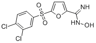 2-Furancarboximidamide, 5-((3,4-dichlorophenyl)sulfonyl)-N-hydroxy- 结构式