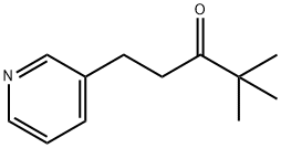 1-(3-吡啶基)-4,4-二甲基-3-戊酮 结构式