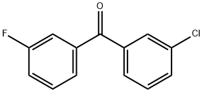 (3-氯苯基)(3-氟苯基)甲酮 结构式