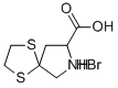 1,4-二硫-7-氮杂螺[4,4]壬烷-8-羧酸氢溴酸盐 结构式