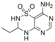 2H-Pyrimido[4,5-e]-1,2,4-thiadiazin-8-amine,3-ethyl-3,4-dihydro-,1,1-dioxide(9CI) 结构式