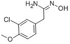 BENZENEETHANIMIDAMIDE,3-CHLORO-N-HYDROXY-4-METHOXY- 结构式