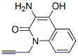 2(1H)-Quinolinone, 3-amino-4-hydroxy-1-(2-propynyl)- (9CI) 结构式