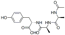 acetyl-alanyl-alanyl-tyrosine 结构式