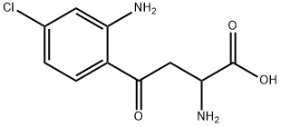 2-氨基-4-(2-氨基-4-氯苯基)-4-氧代丁酸 结构式