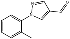 1-(2-甲基苯基)吡唑-4-甲醛 结构式