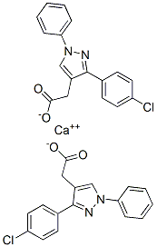 氯那唑酸钙 结构式