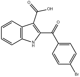 2-(4-溴苄基)-1H-吲哚-3-羧酸 结构式