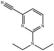2-(Diethylamino)-4-pyrimidinecarbonitrile 结构式