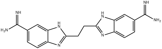 1,2-bis(5-amidino-2-benzimidazolyl)ethane 结构式