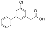 5-Chloro-3-biphenylacetic acid 结构式