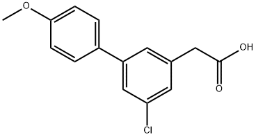 5-Chloro-4'-methoxy-3-biphenylacetic acid 结构式